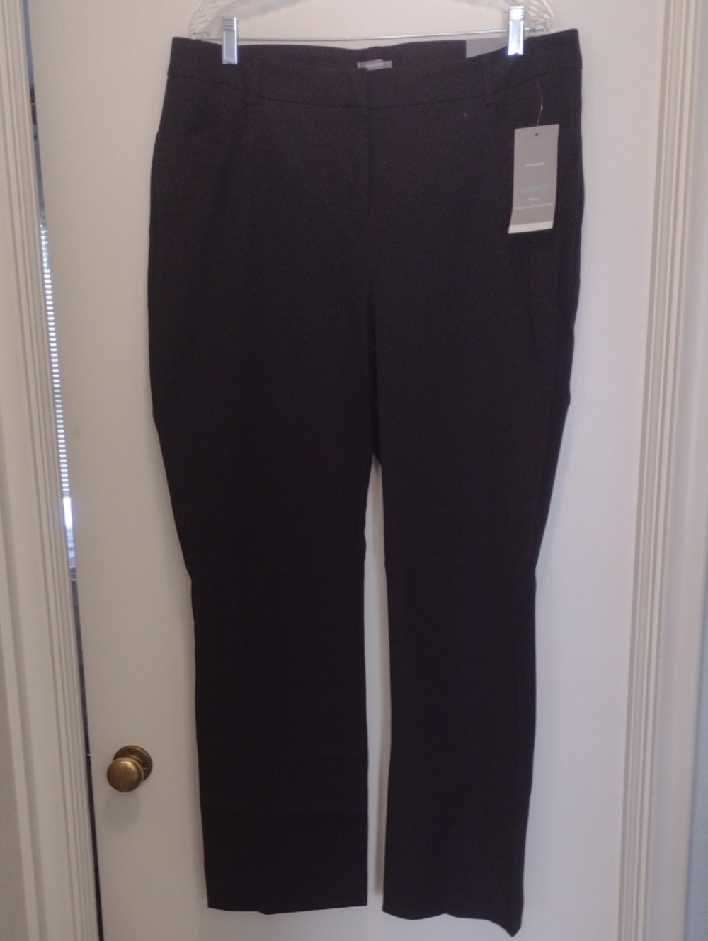 Maurices Women's Black Slim Boot Mid-Rise Pants (J794)
